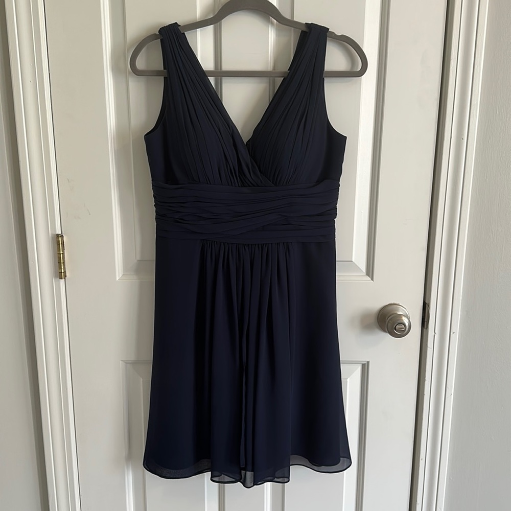 Bill Levkoff Navy Blue Dress